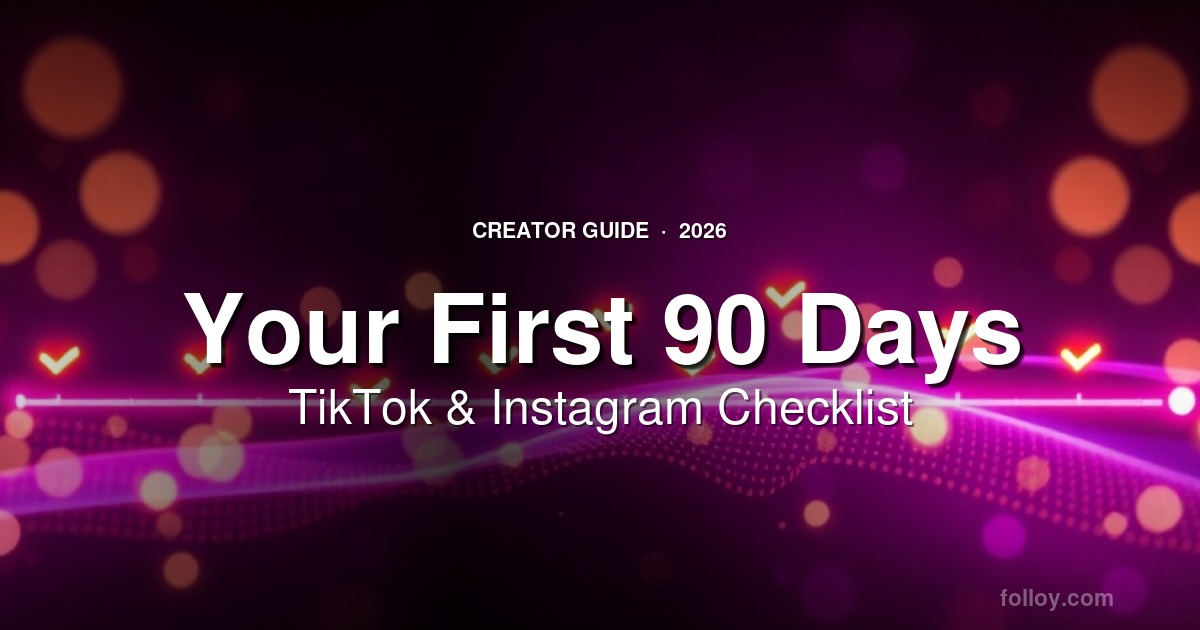 The first 90 days on TikTok and Instagram: a creator checklist